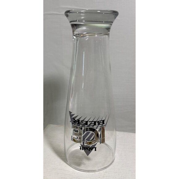Labatt Ice Beer Glass Pilsner Style 9" Tall Clear Glass With Logo - Picture 6 of 6